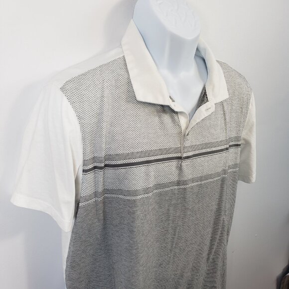 Calvin Klein Slim Fit Liquid Touch Polo Shirt Mens Size XL Casual Gray / A154 - Picture 2 of 8